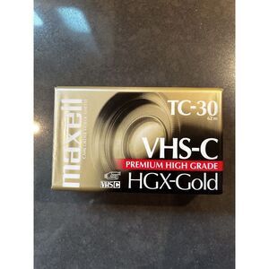 Maxell VHS-C Tape TC-30 HGX-Gold Camcorder Video Camera Cassette Brand New‎